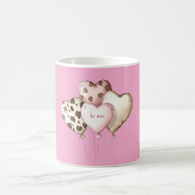 Mug Be Mine Heart Balloons Love Valentine's Day (Centre)