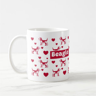 Mug beagle Au Coeur Rouge
