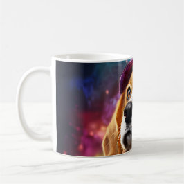 Mug Beagle dans un Casquette rose
