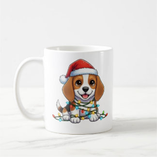 Mug Beagle de Noël mignon