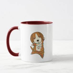 Mug Beagle Joyeux Noël Animaux d'hiver Chien