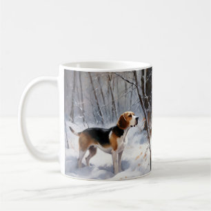 Mug Beagle Noël sous la neige
