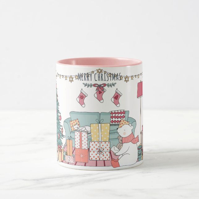 Mug Bear de Noël mignonne (Centre)