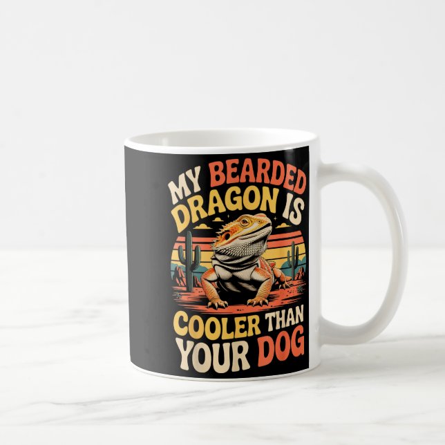 Mug Bearded Dragon Cooler Reptile Animal Beardie Beard (Droite)