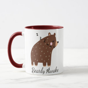 Mug Bearly Awake fun Citer mignon dessin animé animal 