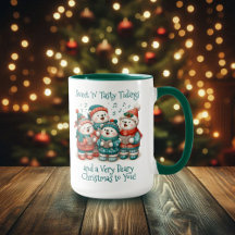 Bears Polar mignon chante Avoir un Noël de très Bé