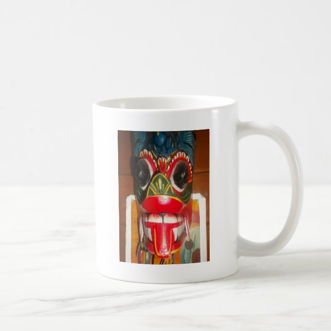 Mug Beau art traditionnel sri-lankais de masques de fe (Droite)