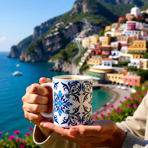 Mug 💙 Beau azulejos bleu azulejos II XXL carreaux Caf