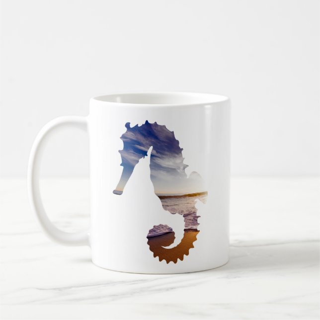 Mug Beau cadeau d'hippocampe pour l'arrière - plan de (Gauche)
