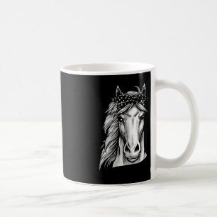 Mug Beau Cheval Avec Bandana Polka Dot - Main