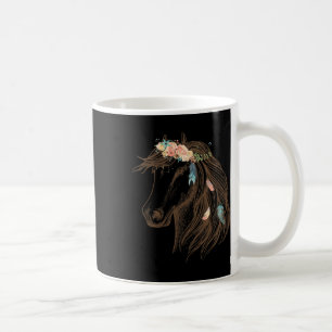 Mug Beau Cheval Main Drawn Art Pour Amoureux des anima