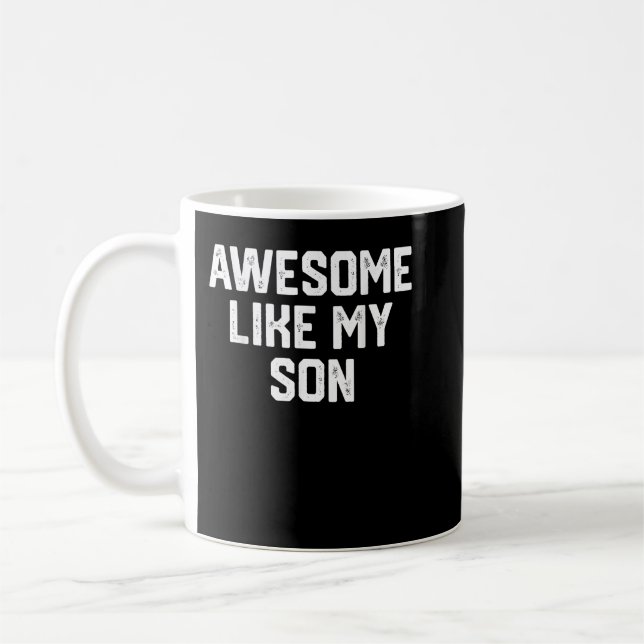 Mug BEAU COMME MON FILS Drôle Fête des pères cadeau pa (Gauche)