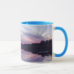 Mug Beau coucher de soleil sauvage sur le lac Photo