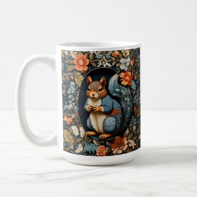 Mug Beau écureuil William Morris inspiré (Gauche)