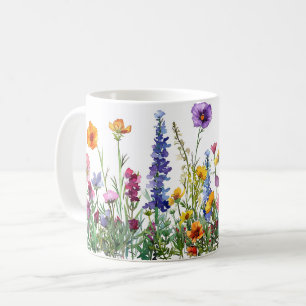 Mug Beau Enveloppement des fleurs de prairie de printe