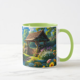 Mug Beau été, illustration colorée,