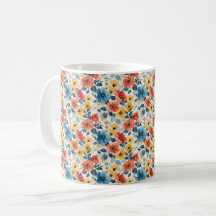 Mug Beau Fleurs Romantiques de Printemps Féminin 