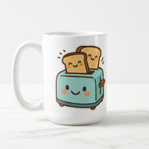 Mug "Beau grille-pain et pain souriant - Cuisine exqui