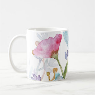 Mug Beau Illustré Painted Floral Print