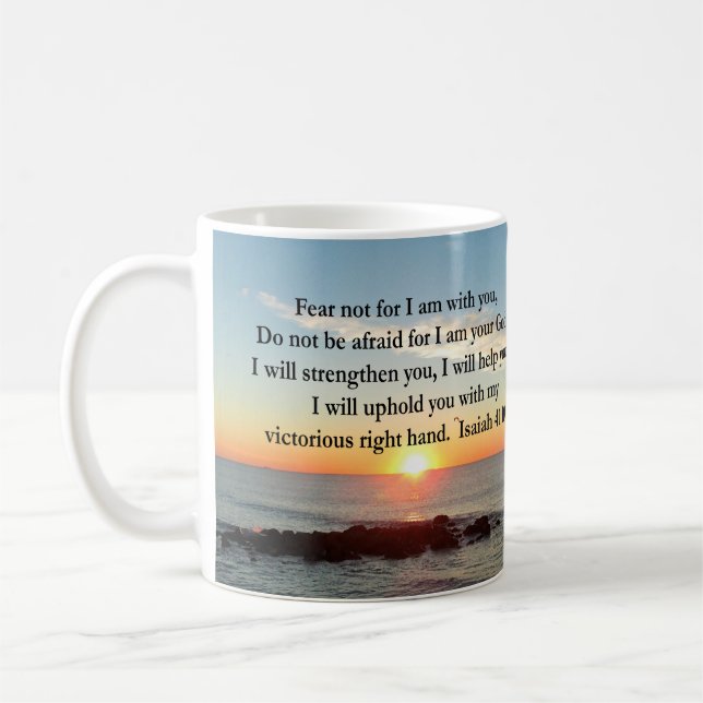 MUG BEAU ISAIAH 41:10 SUNRISE (Gauche)