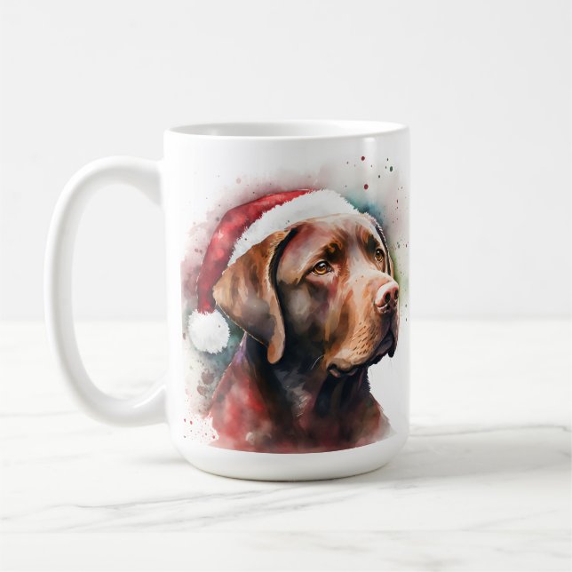MUG BEAU LABRADOR À CHOCOLAT DE COULEUR D'EAU (Gauche)