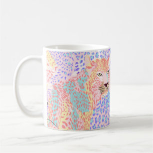 Mug Beau léopard Motif sans mer illustration Ar