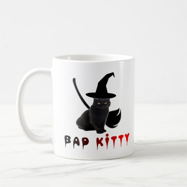 Mug Beau mignon cool drôle chat 2. (Gauche)