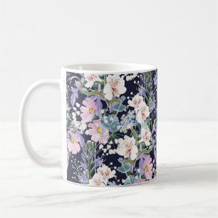 Mug Beau motif de printemps transparent avec fleur sau