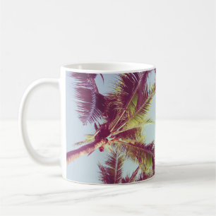 Mug Beau palmier tropical autour de l'océan