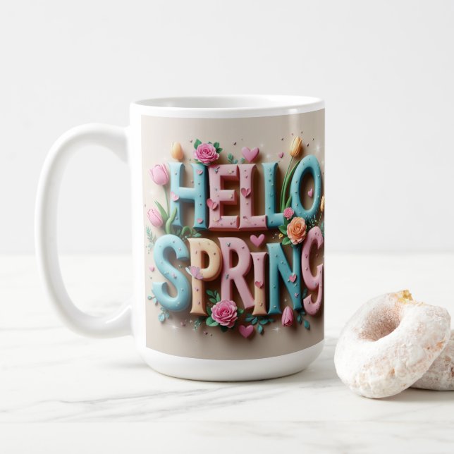 Mug Beau printemps (Avec donut)