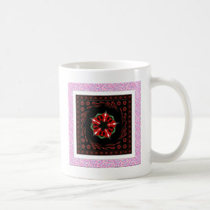 Mug Beau rose Bleu Blanc Coeurs d'amour Design