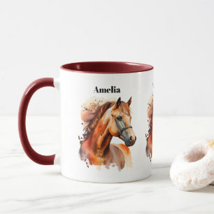 Mug Beau Sorrel Horse Portrait