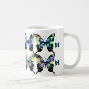 Mug Beau Vivid et Motif de papillons Élégant