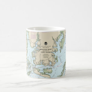 Mug Beaufort Inlet et une partie de la carte son de ba