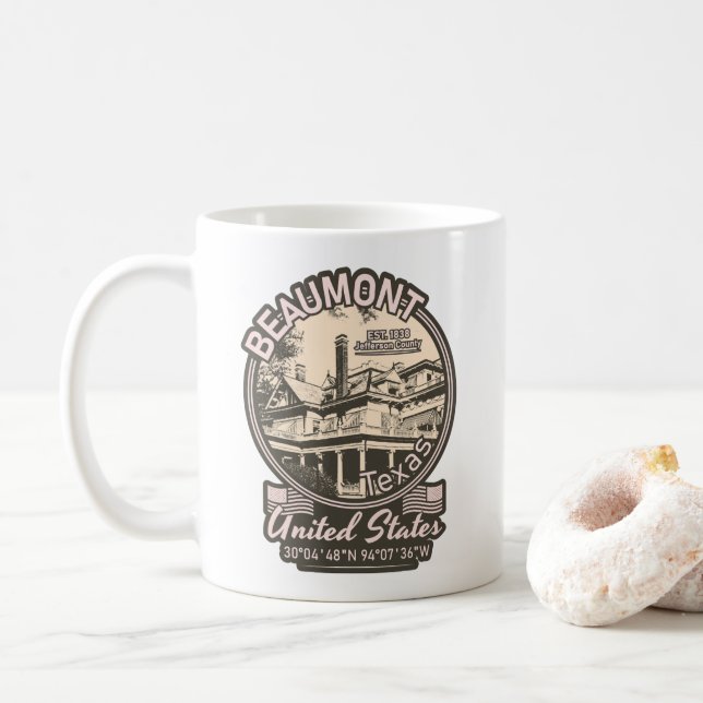 MUG BEAUMONT - TEXAS VINTAGE (Avec donut)