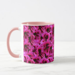 Mug "Beauté audacieuse : fleurs de géranium magenta se
