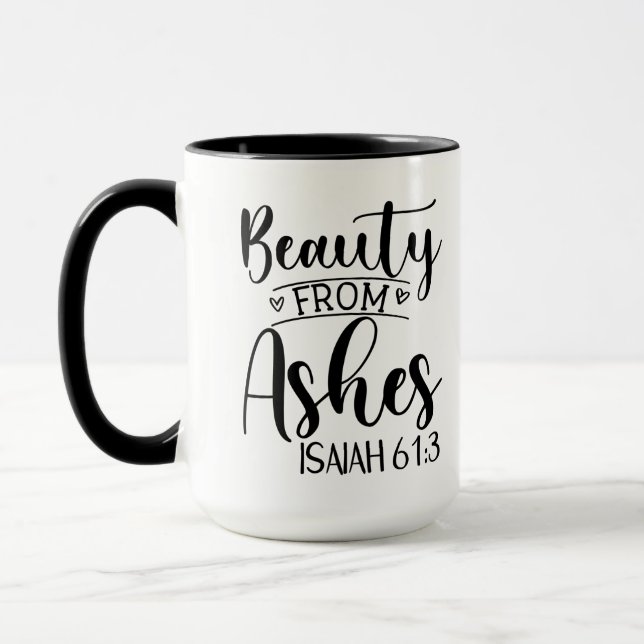 Mug Beauté d'Ashes Isaïe 61:3 (Gauche)