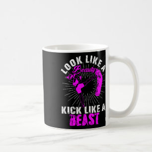 Mug Beauté Kickboxing Bête Kickboxeuse Fille Combattan