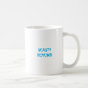 Mug Beauté renouvelle Graffiti bleu clair brosse
