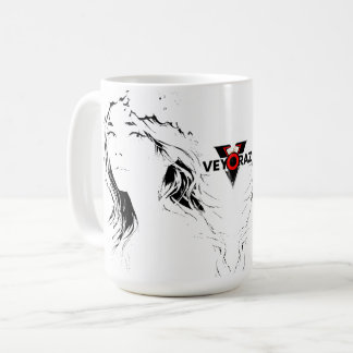 Mug Beautiful Floral Anime Girl – Soft Pastel Aesthe