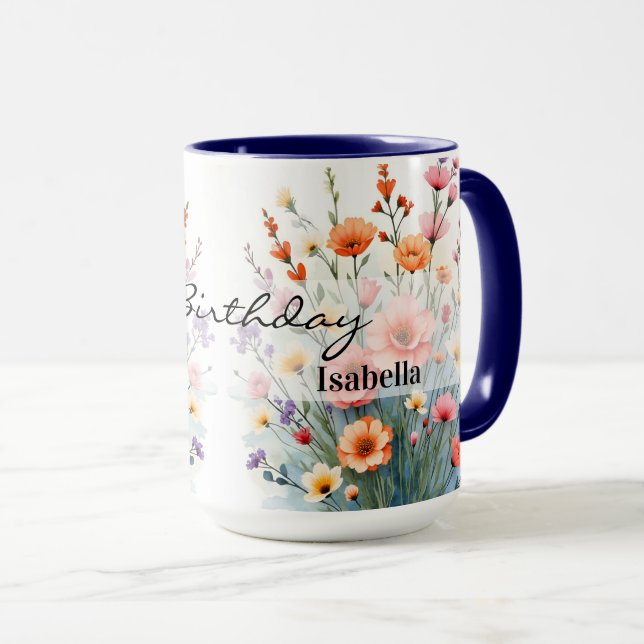 Mug Beautiful Wildflowers Trendy Luxury Collection (Devant droit)