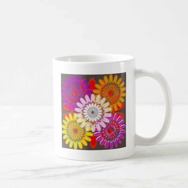 Mug Beaux CADEAUX HEUREUX de salutations de tournesol (Droite)