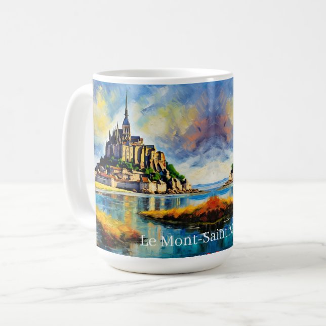 Mug BEAUX Le Mont-Saint Michel Personnalisable (Devant gauche)