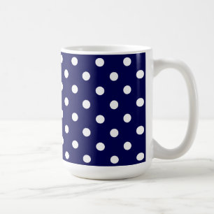 Mug Beaux points noirs et blancs élégants
