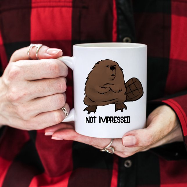 Mug Beaver non impressionné personnalisable (Créateur téléchargé)