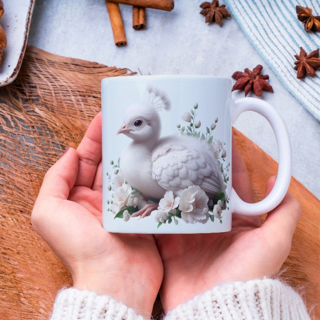 Mug Bébé adorable Peacock & Flowers : Le délice de la  (Créateur téléchargé)