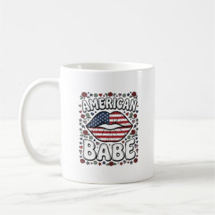 Mug Bébé américain design de gravure vintage patriotiq