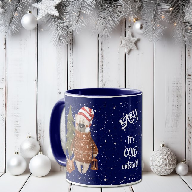Mug Bébé C'est froid Ours extérieur et renard (Créateur téléchargé)