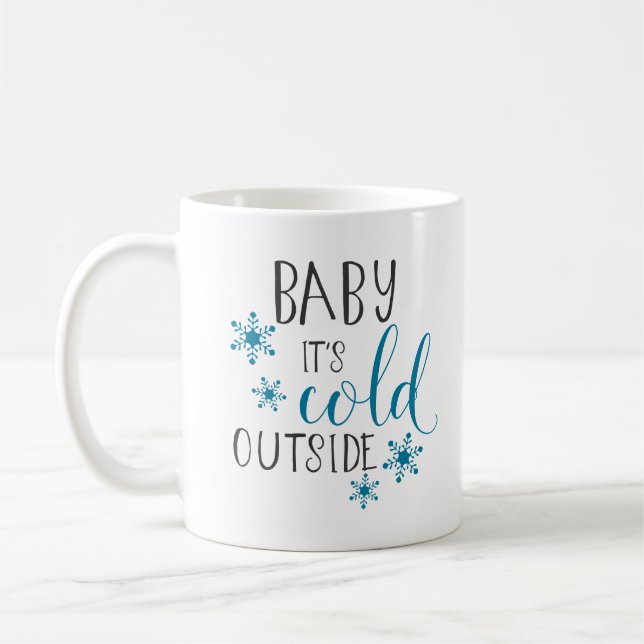 Mug Bébé c'est Noël extérieur froid (Gauche)