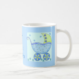 Mug Bébé "C'est un garçon" Nom Personnalisé Bleu